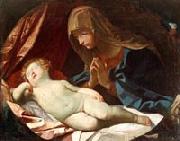 Elisabetta Sirani Virgin adoring the sleeping Baby Jesus oil painting artist